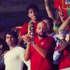 Madonna e Daniel Oliveira vêem o jogo de Portugal no mesmo camarote