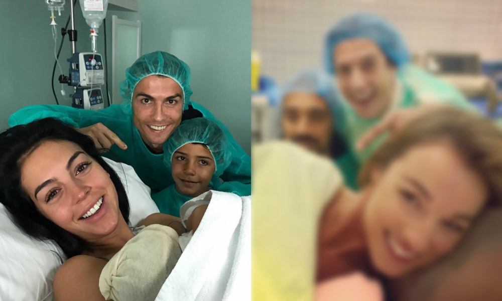 Atores da TVI fazem paródia da foto de Ronaldo na maternidade.