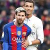 Cristiano e Messi num jogo entre Barcelona e Real Madrid