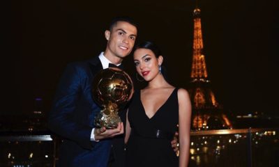 Georgina Rodríguez com Cristiano Ronaldo em Paris