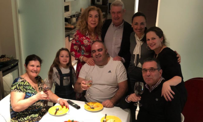 Dolores Aveiro jantou com vários amigos