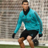 Cristiano Ronaldo num treino do Real Madrid