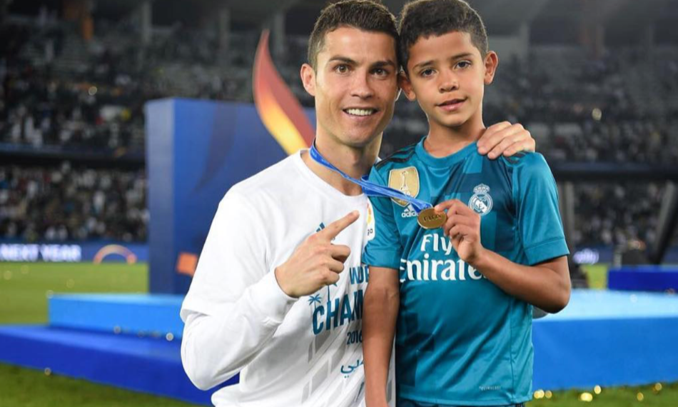 Cristianinho com o pai, Cristiano Ronaldo