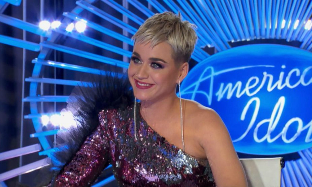 Katy Perry durante a audição de Trevor Holmes