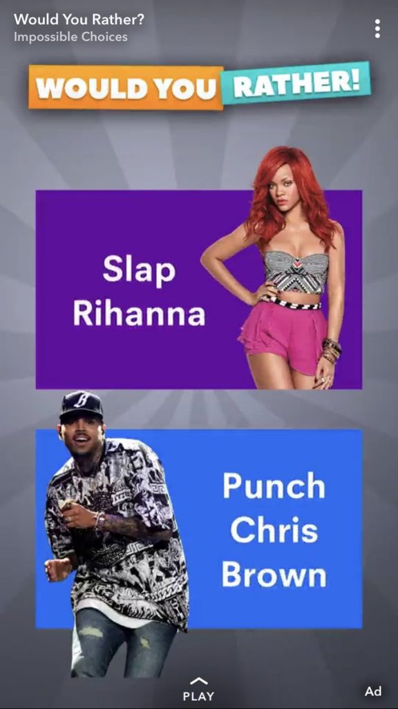 Rihanna revoltada com anúncio no Snapchat que brinca com violência doméstica