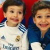 Santiago e Thomas vestiram o equipamento do Real Madrid