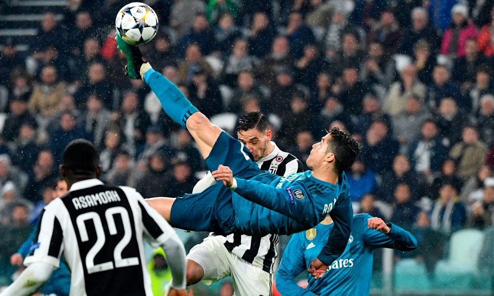 Cristiano Ronaldo marca o 2-0 contra Juventus com um pontapé de bicicleta