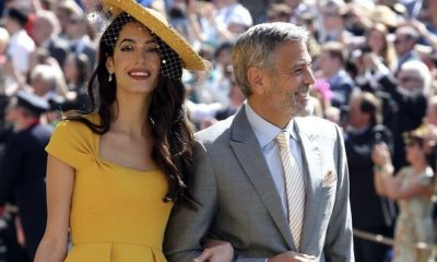 George Clooney e Amal na chegada ao casamento real