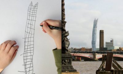 Desenho de um arranha-céus em Londres transformado em realidade
